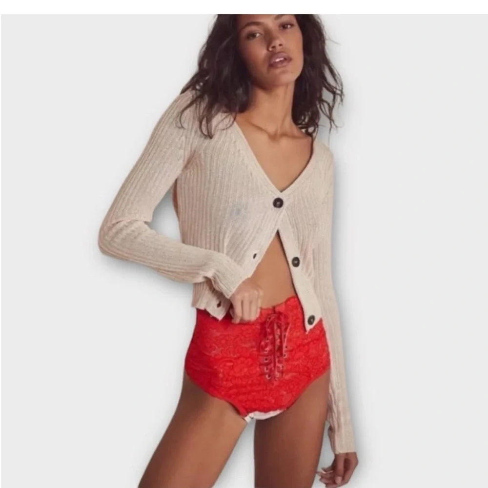 We Are HAH x Free People Top 2 Bottom Cami Blood Orange size Medium